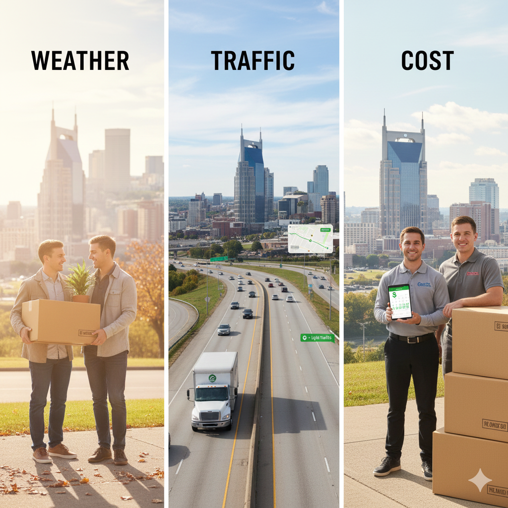 Best Time to Move in Nashville — Weather, Traffic & Cost Tips for a Smooth Relocation